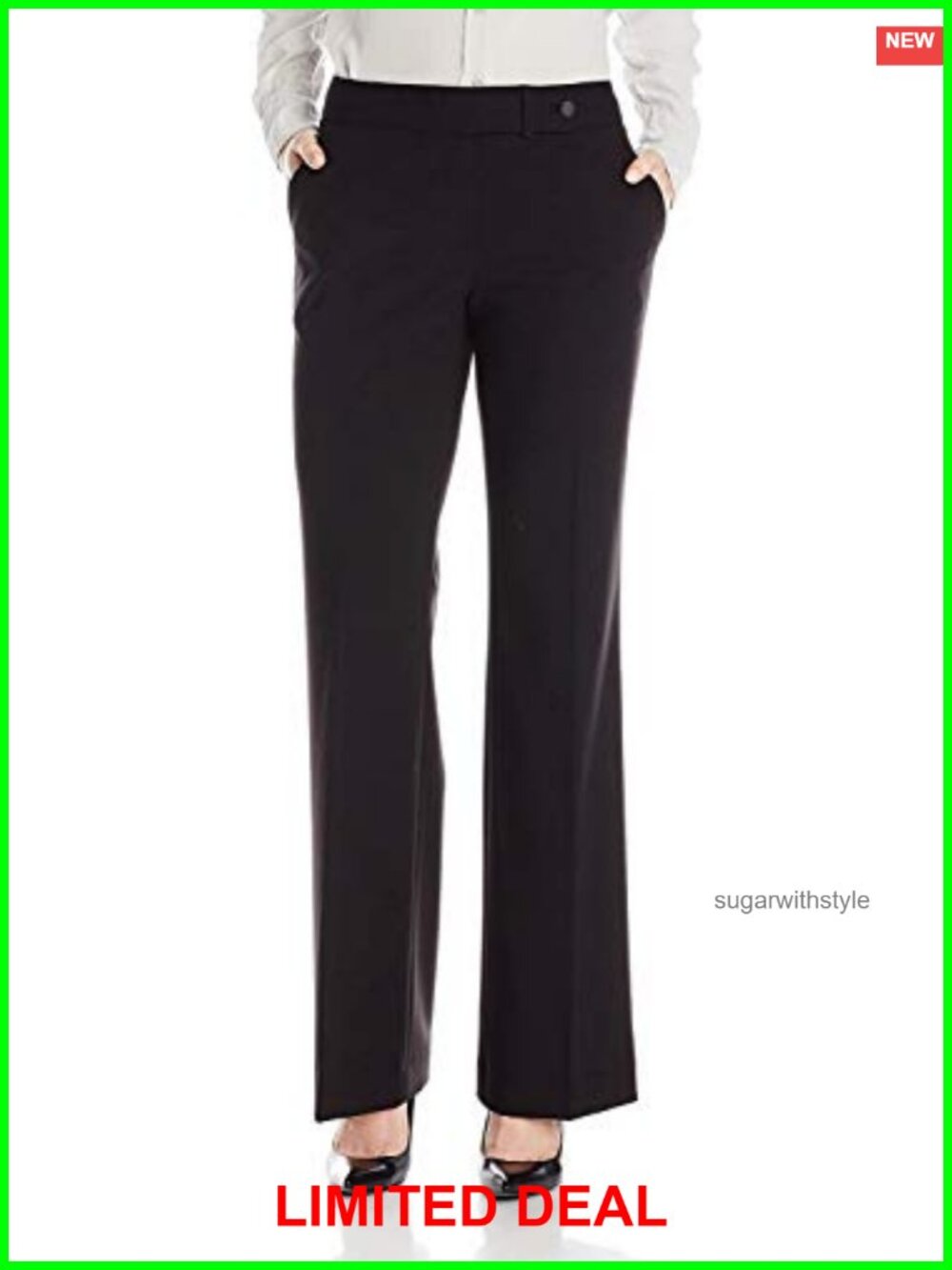 Classic Fit Straight Leg Lux Suit Pants Flat Front Slight Flare